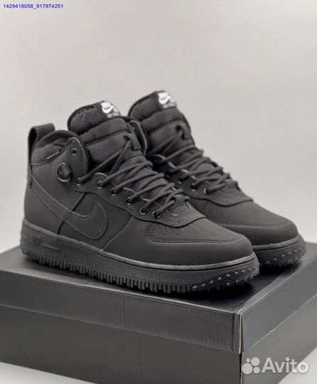 Кроссовки Nike Air Force 1 Duckboot (с мехом) (Арт.49467)