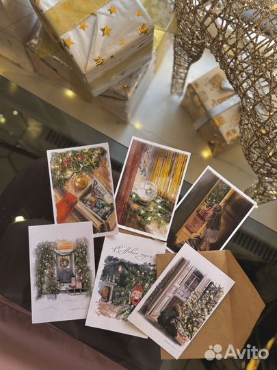 Открытки в ретро стиле ручной работы