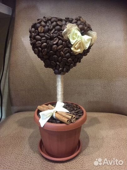Топиарий из кофе