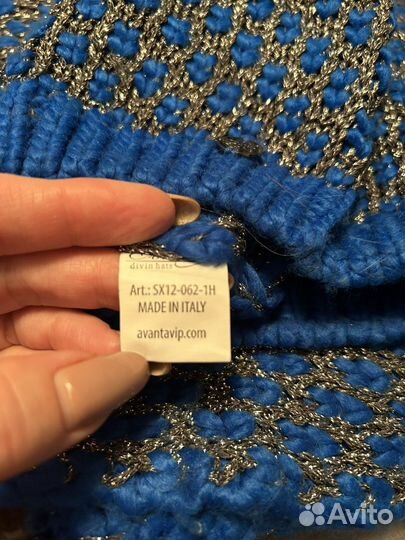 Комплект шапка и снуд женский Италия