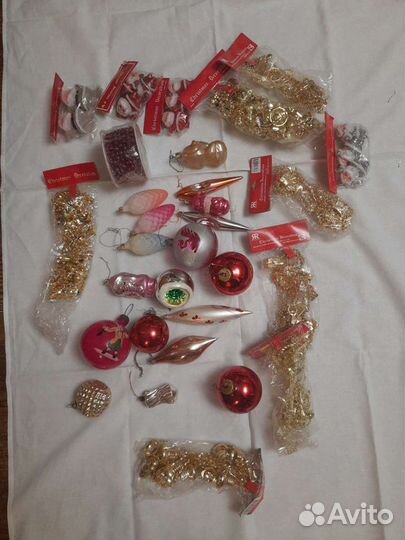 Елочные игрушки стекло