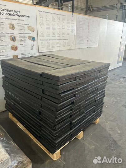 Техпластина армированная тросом 1000х250х40