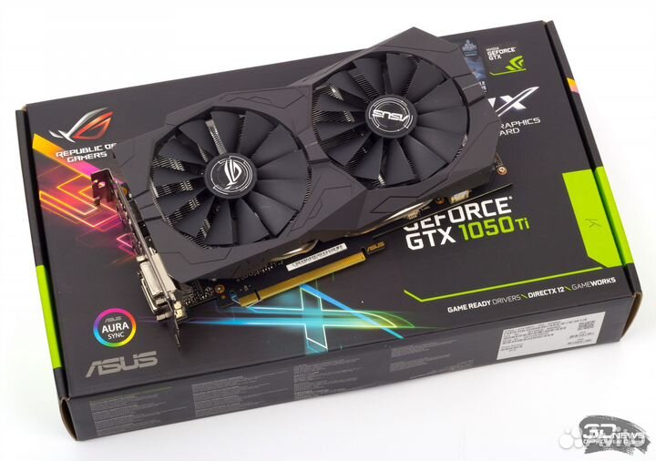 Видеокарта Asus GeForce GTX 1050 Ti ROG strix