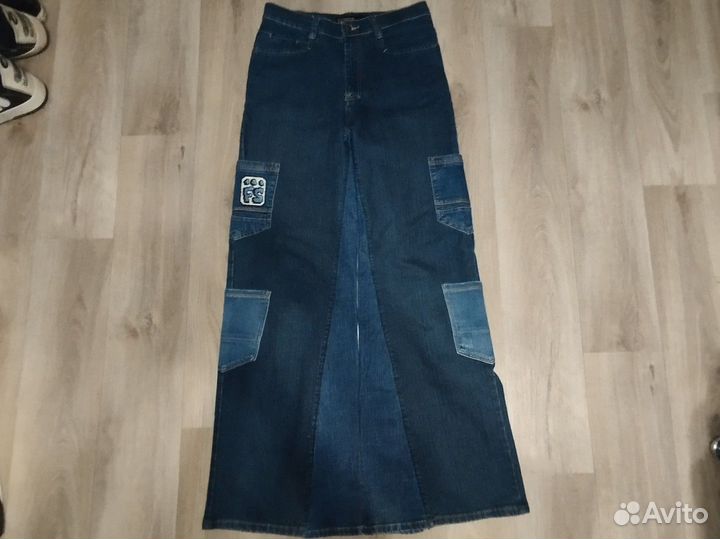 Джинсы широкие jnco type, sk8, wexwear type