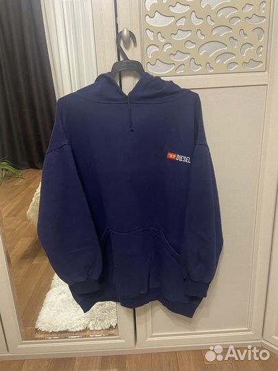 Худи diesel с лого на спине y2k