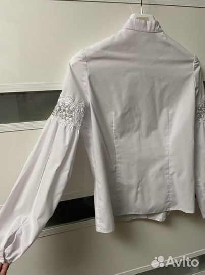 Блузка белая для девочек 164