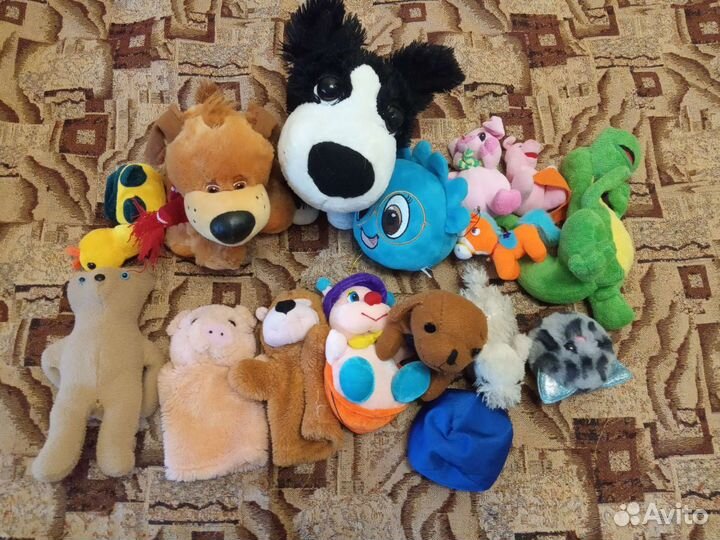 Игрушки мягкие б/у