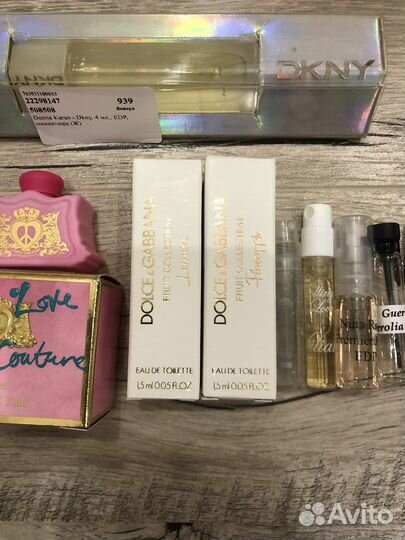 Миниатюры, пробники, отливанты оригинального парфю