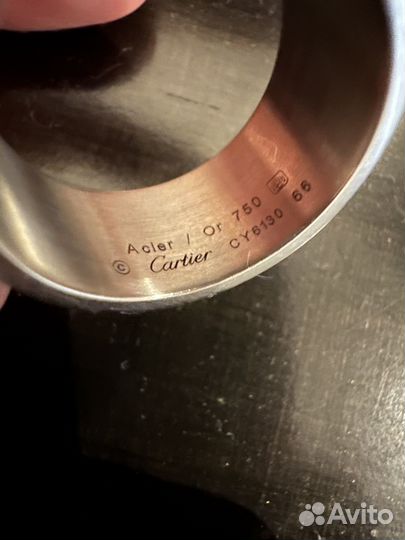 Мужское кольцо cartier