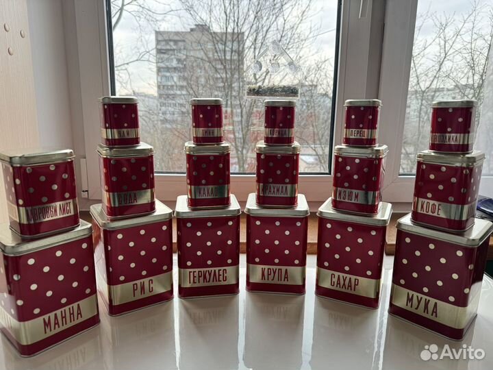 Набор жестяных банок ЭССР Norma Tallinn