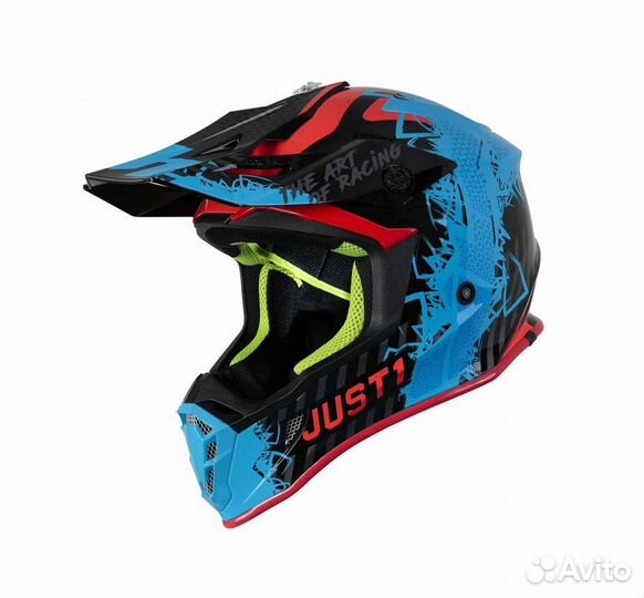 Шлем кроссовый just1 J38 Mask, размер XL, синий/кр