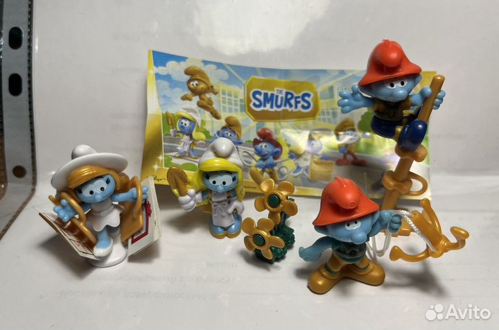 Игрушки Киндер смурфики