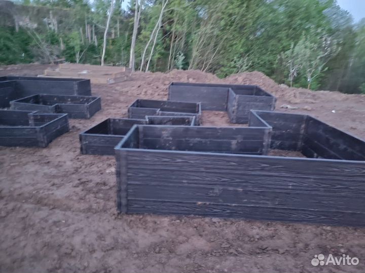 Высокие грядки из композита. Доставка и монтаж