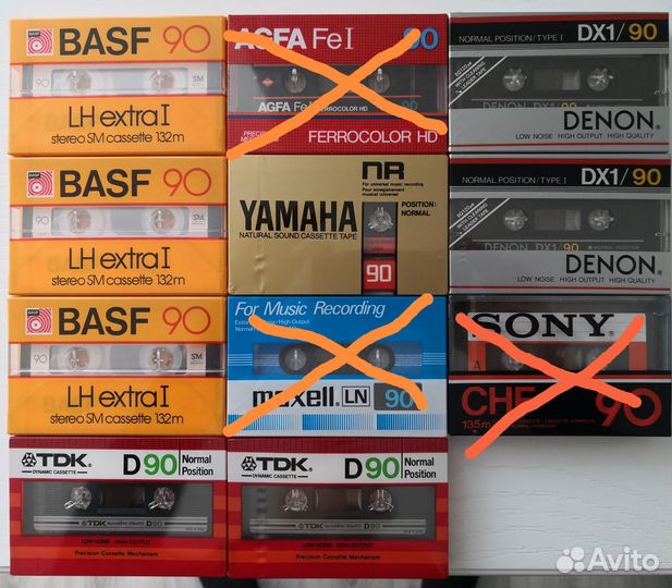 Продам новые оригинальные фирменные аудиокассеты