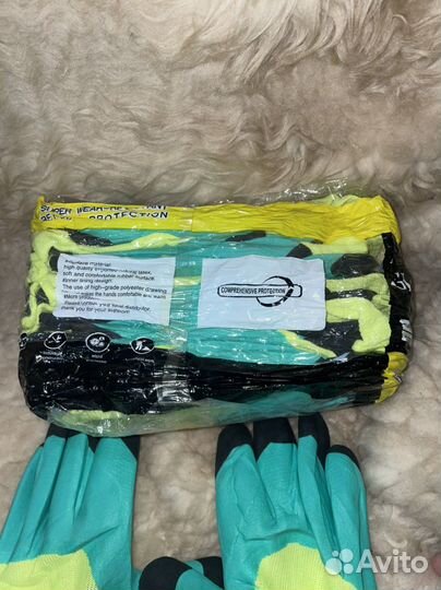 12шт. Перчатки строительные рыболовные садовые