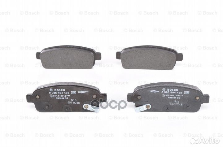 Колодки торм задн к-т 0986494435 Bosch