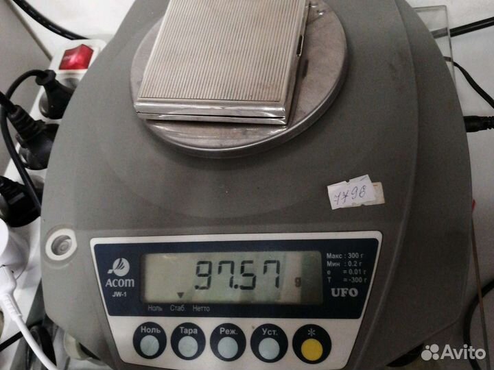 Портсигар серебряный, Италия