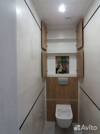 Шкаф над инсталляцией в санузел