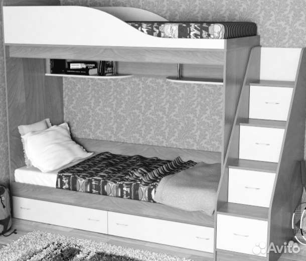 Детская кровать двухъярусная