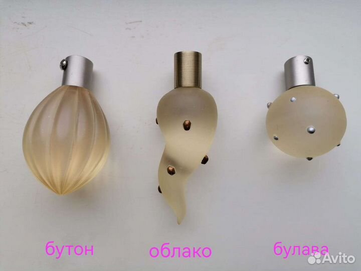 Наконечник для карниза из эбонитового стекла