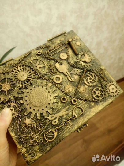 Подарочная коробочка в стиле стимпанк
