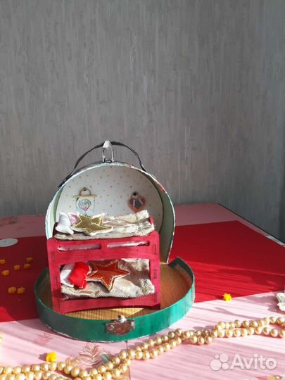 Кукольный домик с мебелью новый