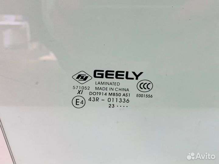 Стекло двери переднее правое Geely Monjaro