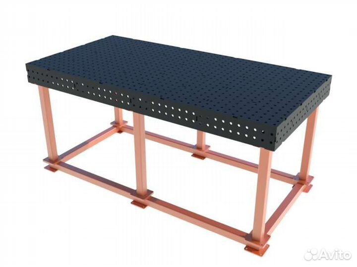 Сварочный стол 3d 2000х1000х8мм (проект+раскрой)