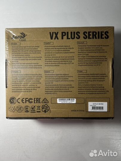Блок питания aerocool vx plus series 800w