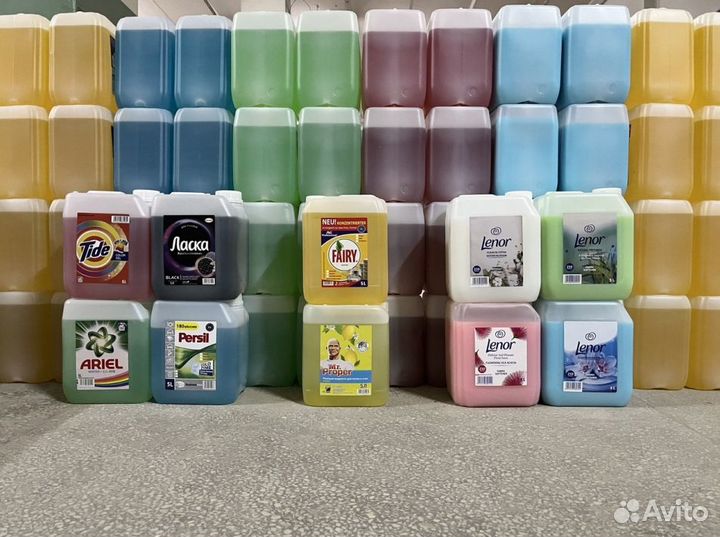 Гели для стирки, кондиционеры 5 л Оптом