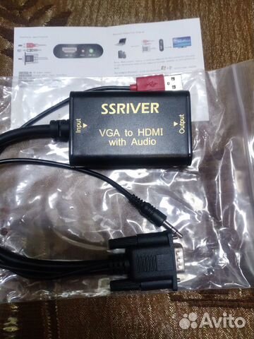 Ssriver VGA для hdmi Конвертер 1080 P Конвертер HD