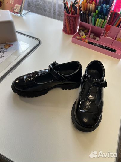 Туфли школьные для девочки Котофей