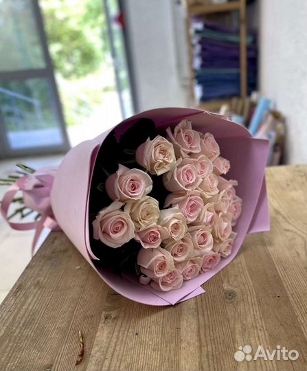 Цветы розы букет