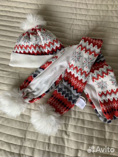 Комплект шапка, шарф