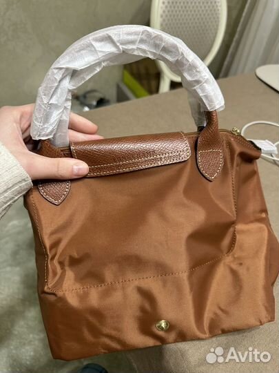 Сумка Longchamp Le pliage S (карамельная)