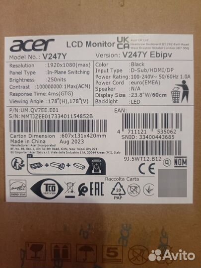 Монитор Acer 23.8