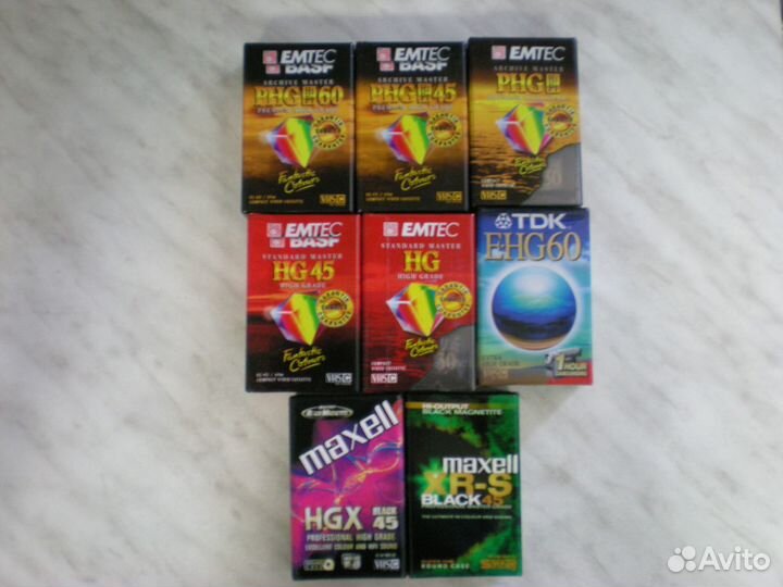 Видеокассеты для видеокамер новые запечатанные