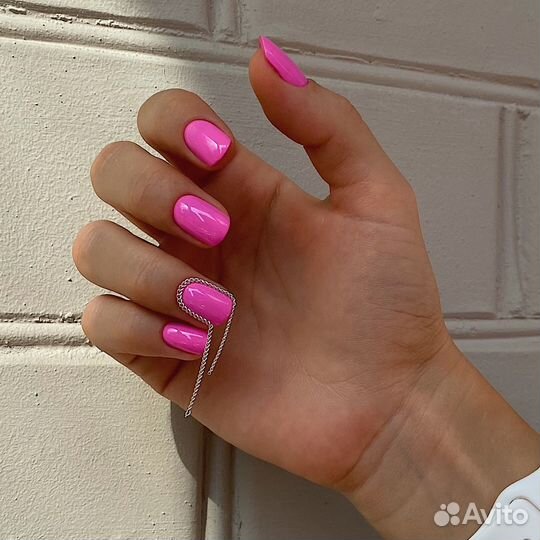 Маникюр гель лак наращивание