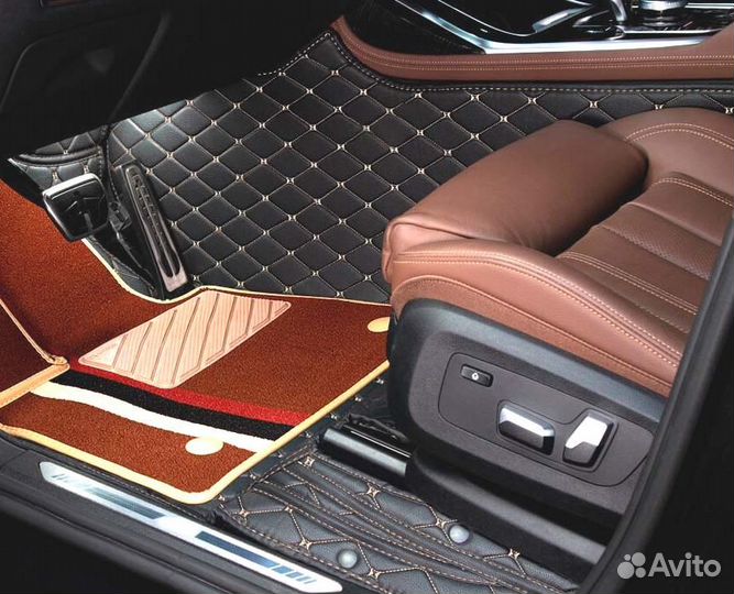 3D Коврики Lexus LX570 Салон Багажник Экокожа