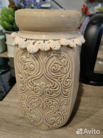 Банка керамическая винтажная