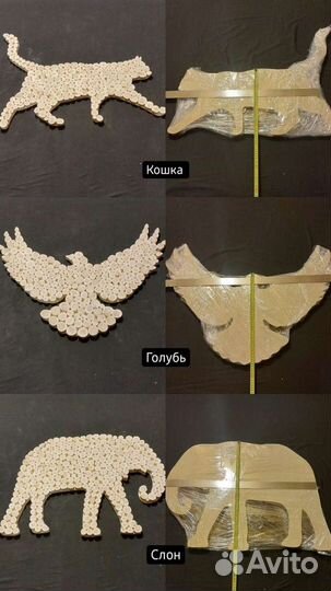 Панно из можжевельника