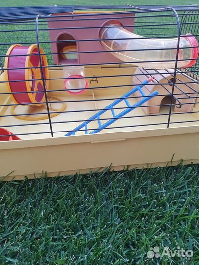 Клетка для хомяка с трубами, всё в комплекте