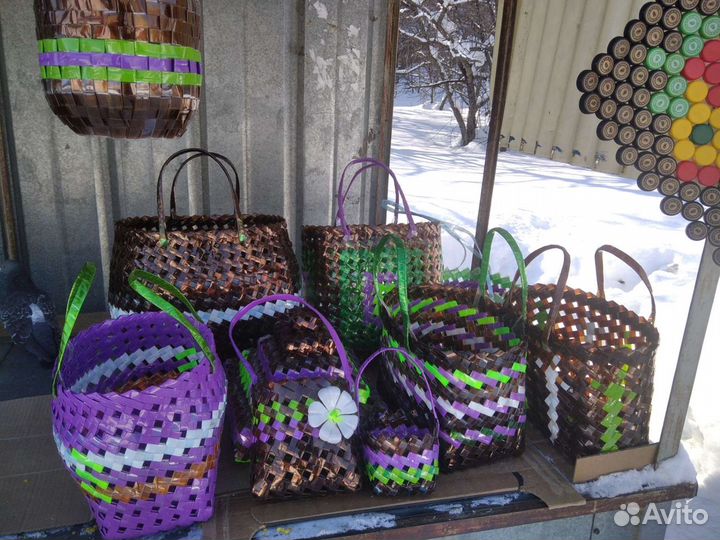 Корзинки плетёные