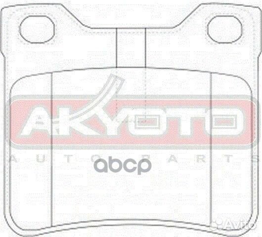 Колодки тормозные дисковые задние peugeot 406 A