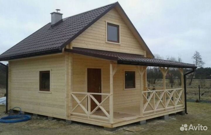 Каркасный дом баня беседка терраса