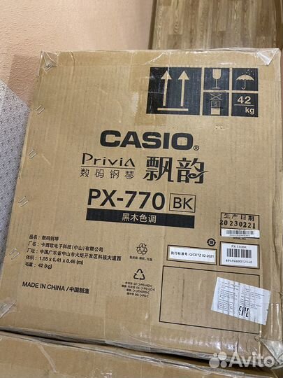 Новое Casio Privia PX-770 BK WE Цифровое пианино