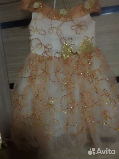 Новогоднее платье для девочки 128 134