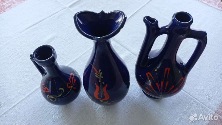Набор СССР : графин, кувшин и ваза