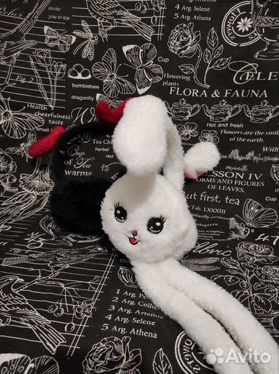 Наушники пушистые с поднимающимися ушами х2шт