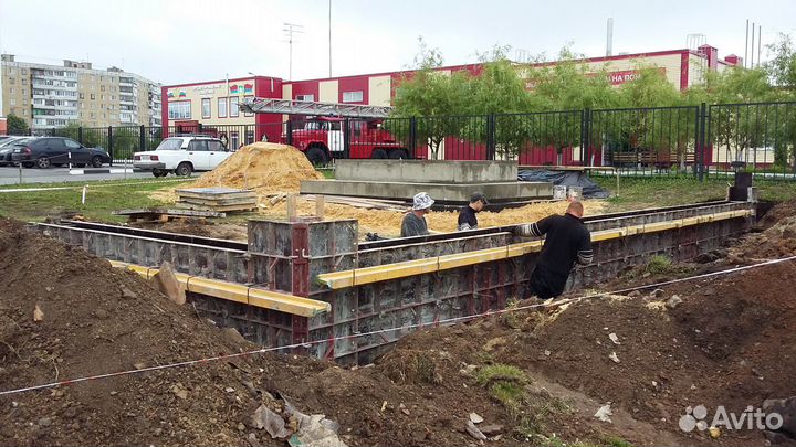 Аренда мелкощитовой опалубки стен и фундаментов